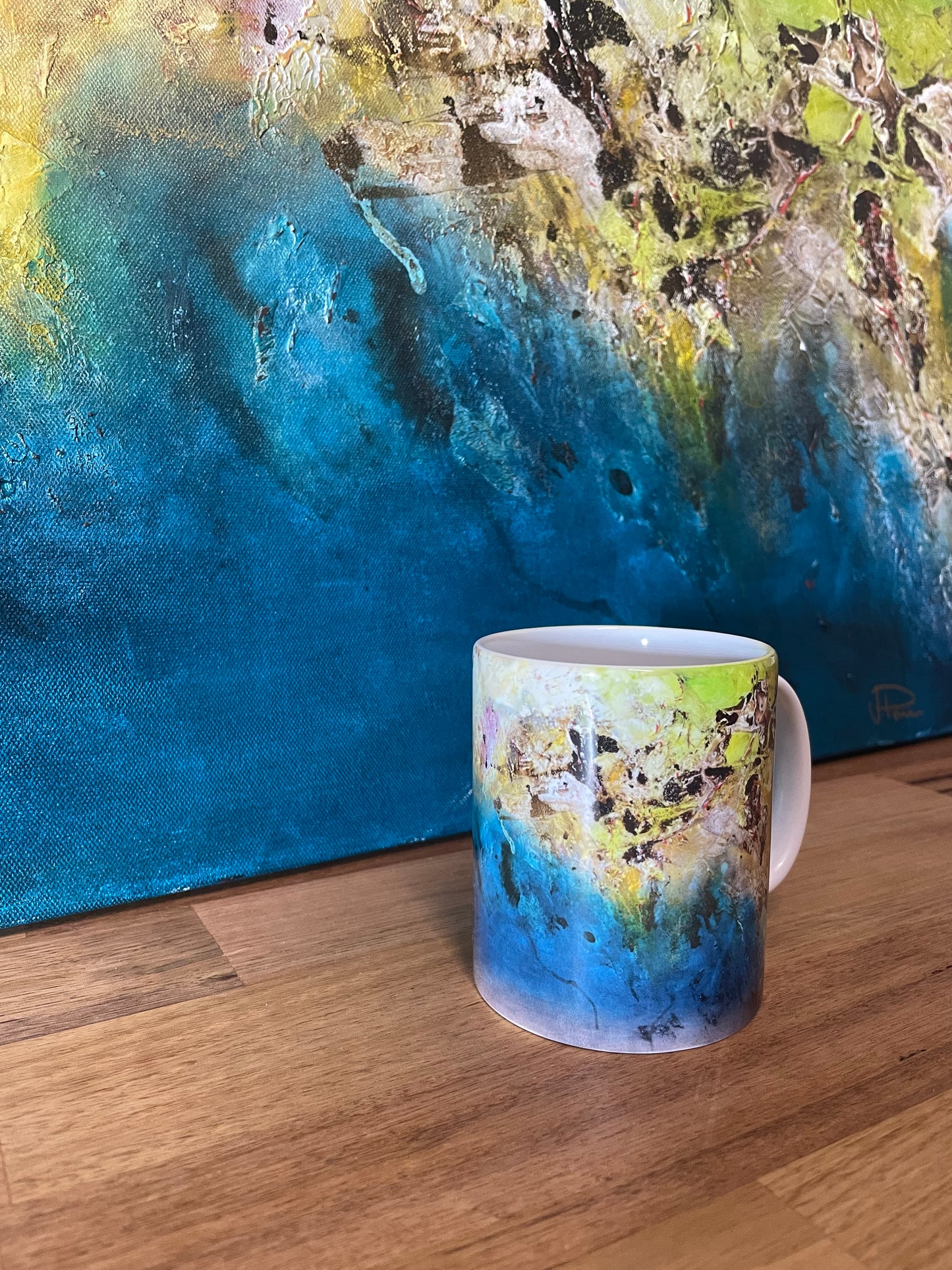 “Broken Head” Art Mug